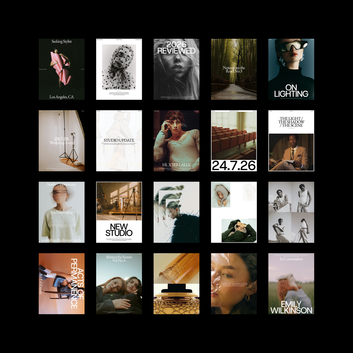 Meridian Social Media Kit by Isaac Powell, quote cards and image pairings