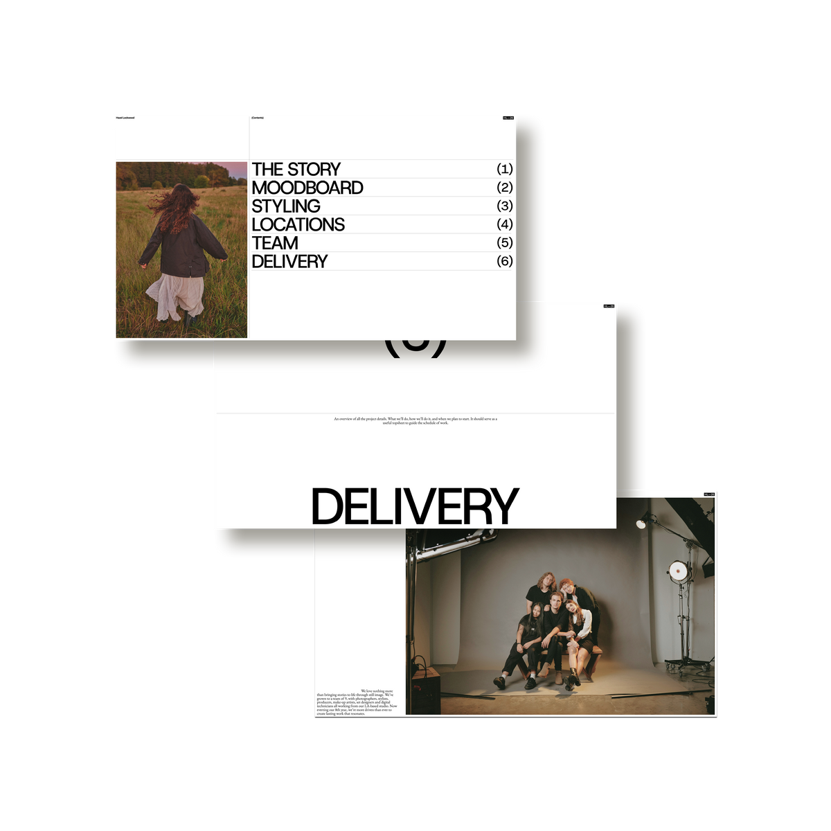 Meridian Pitch deck template by Isaac Powell, styling and color pages