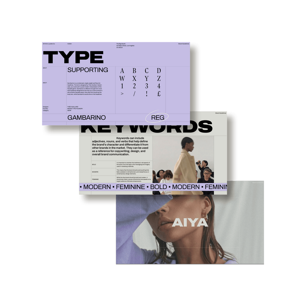 AIYA Brand Guidelines - Studio Standard