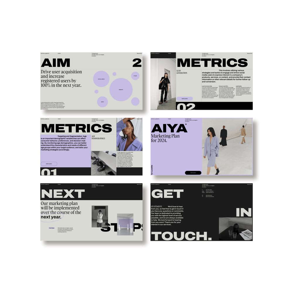 AIYA Marketing Plan - Studio Standard
