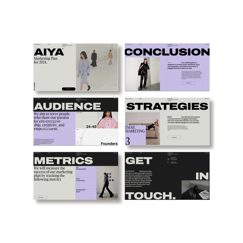 AIYA Marketing Plan - Studio Standard