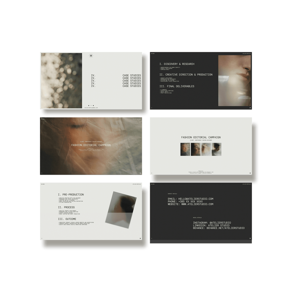 Atelier — Portfolio Deck - Studio Standard