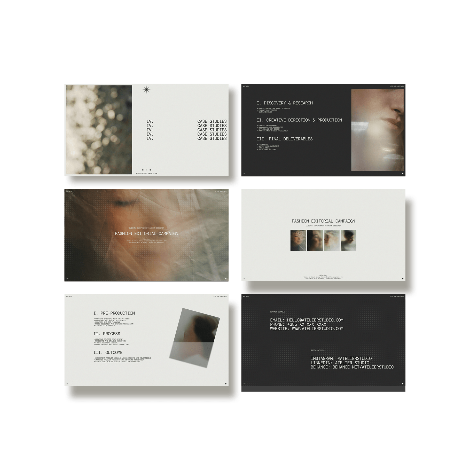 Atelier — Portfolio Deck - Studio Standard
