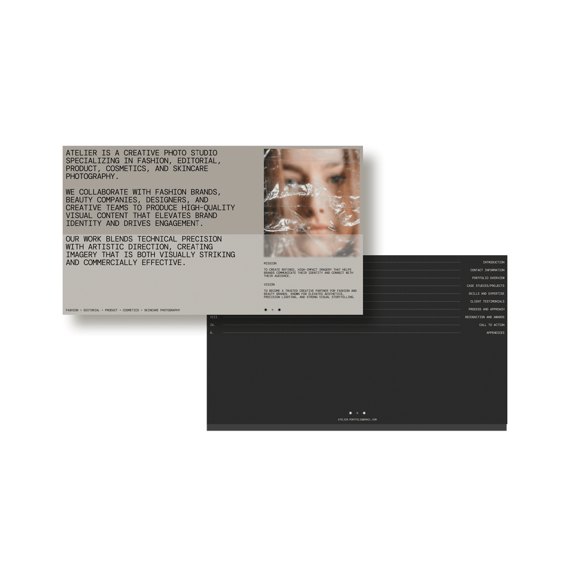 Atelier — Portfolio Deck - Studio Standard
