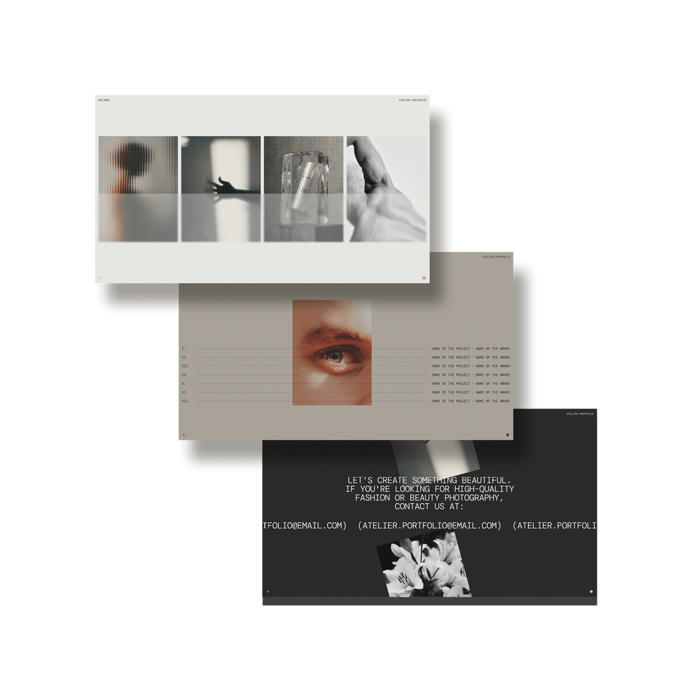Atelier — Portfolio Deck - Studio Standard