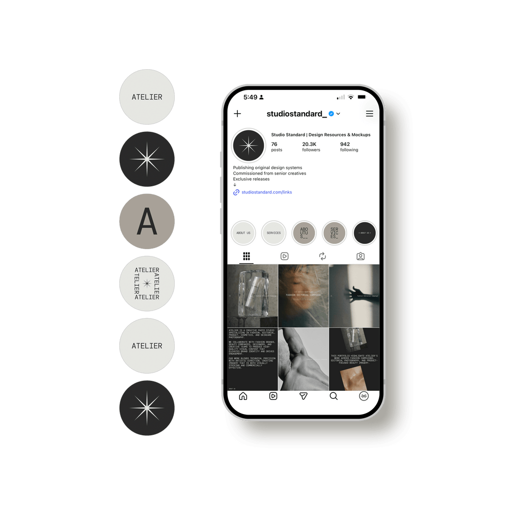 Atelier — Social Media Posts - Studio Standard