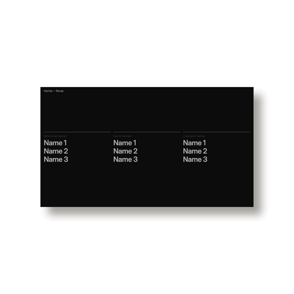 Brand Naming Deck - Studio Standard