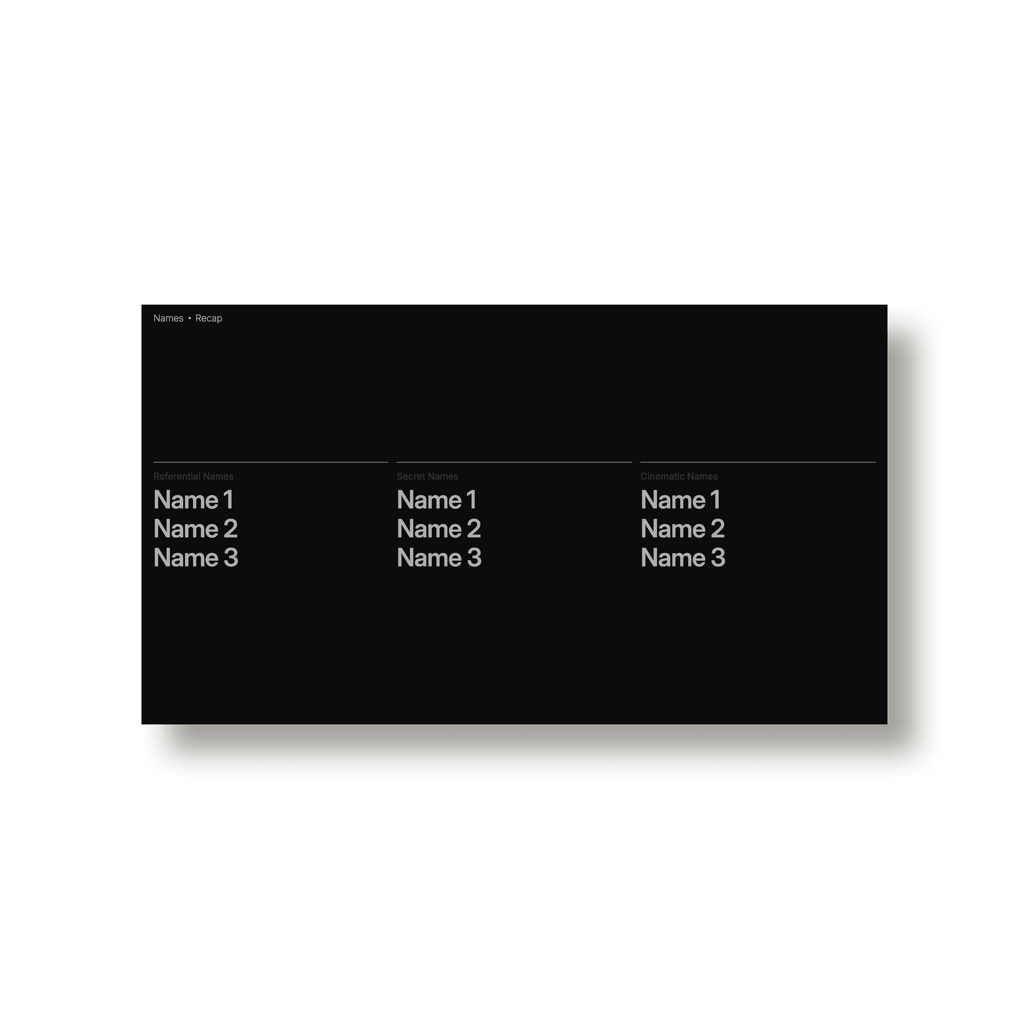 Brand Naming Deck - Studio Standard