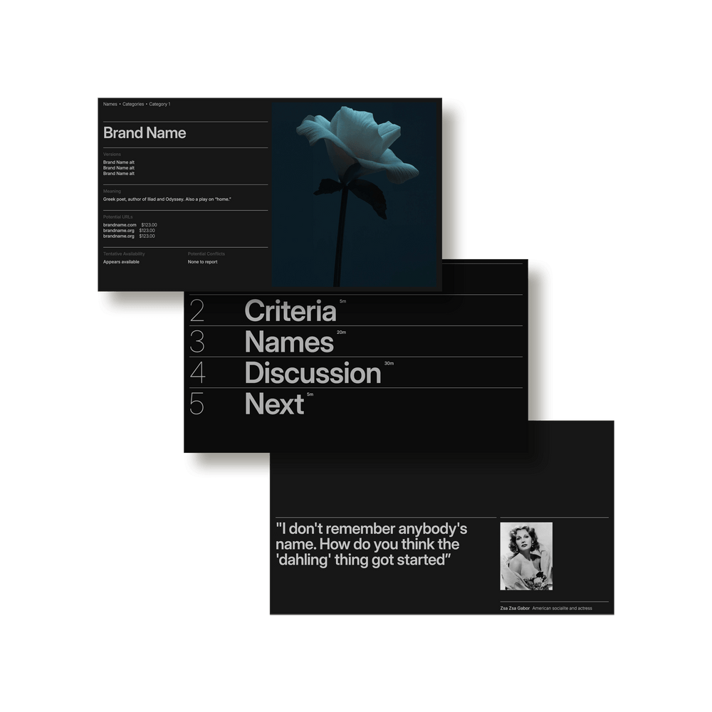Brand Naming Deck - Studio Standard