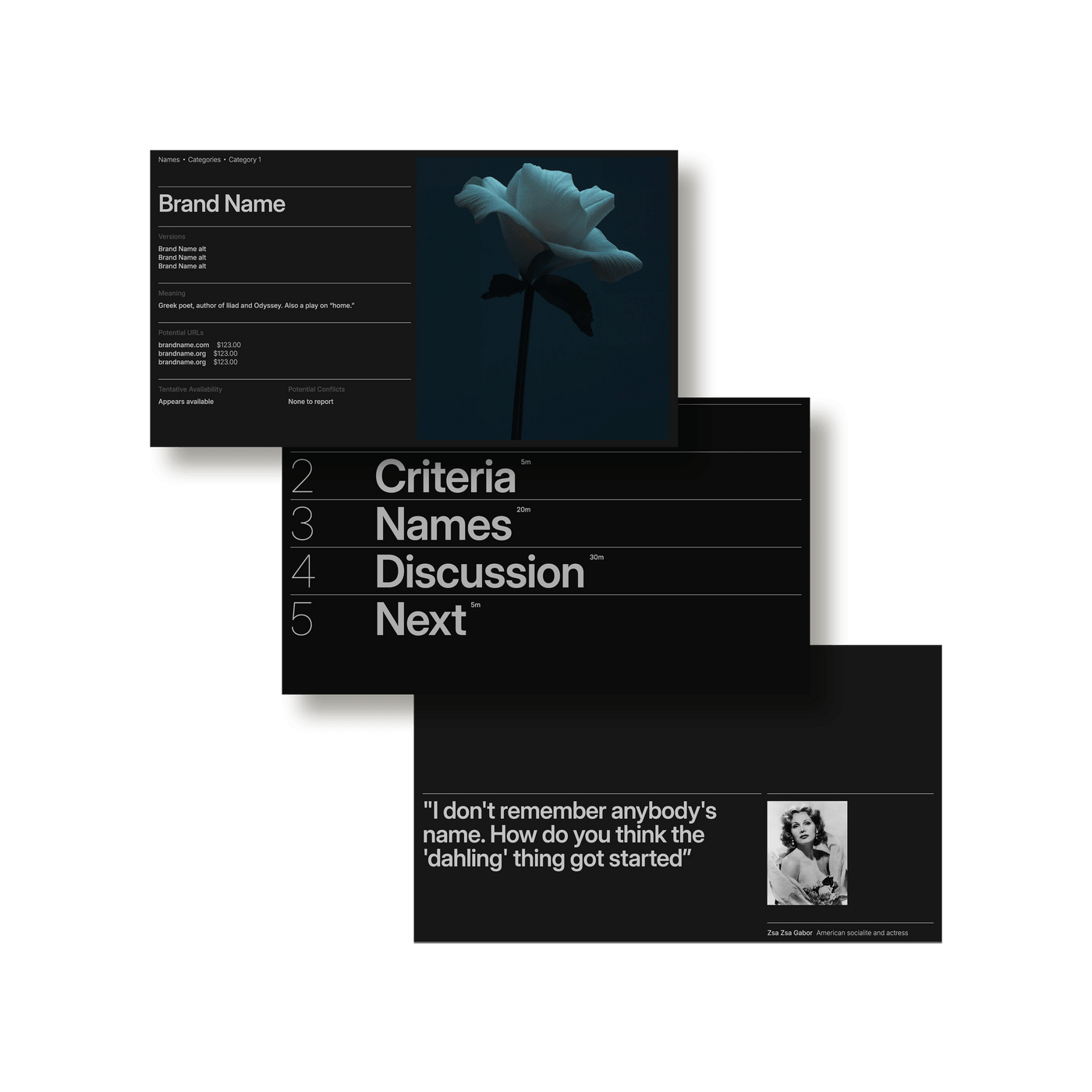 Brand Naming Deck - Studio Standard