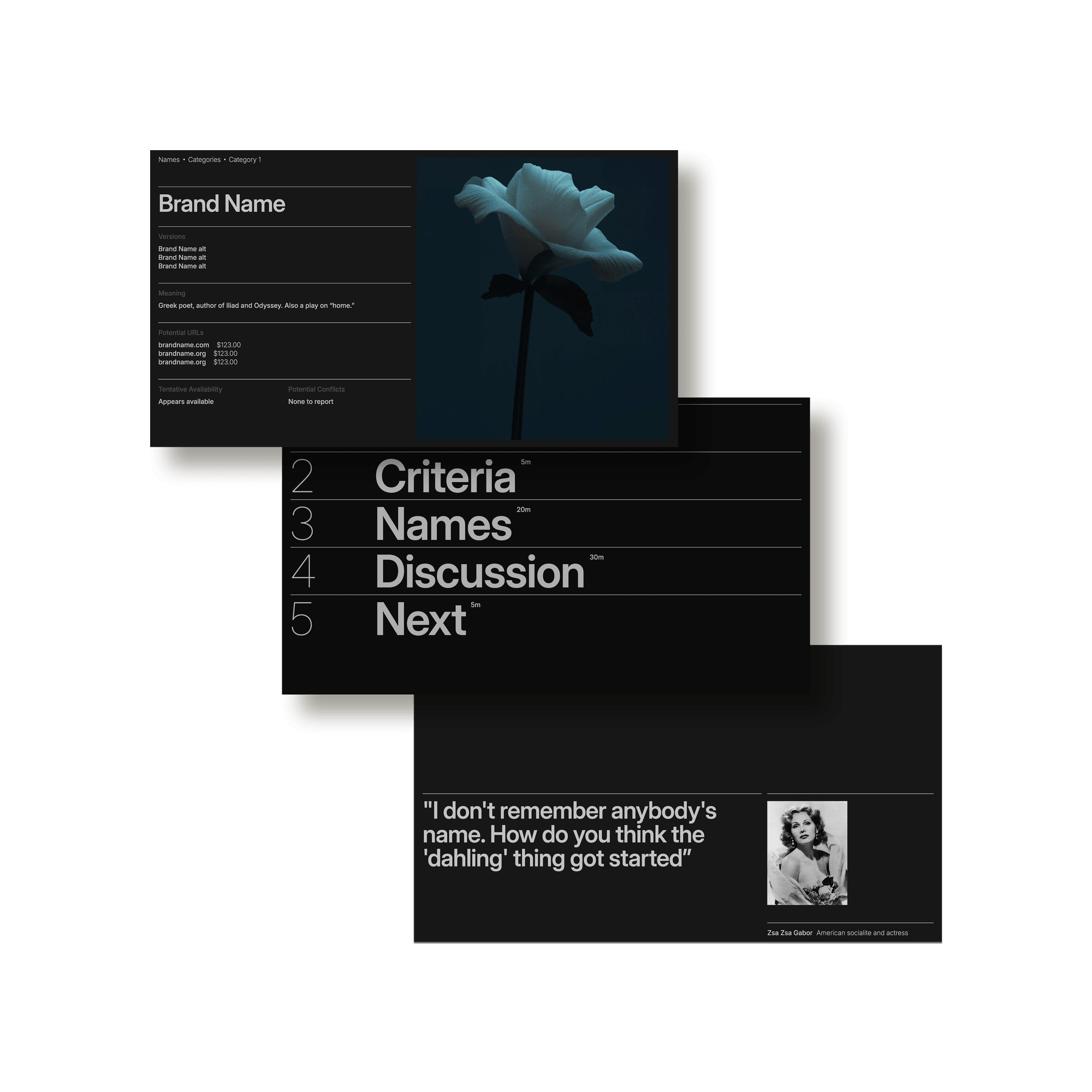 Brand Naming Deck - Studio Standard