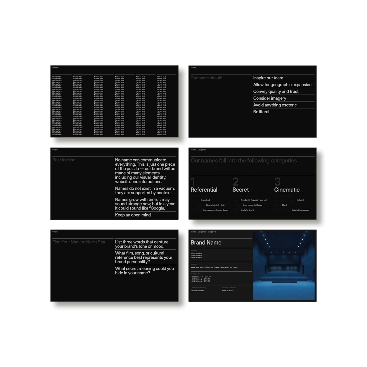 Brand Naming Deck - Studio Standard