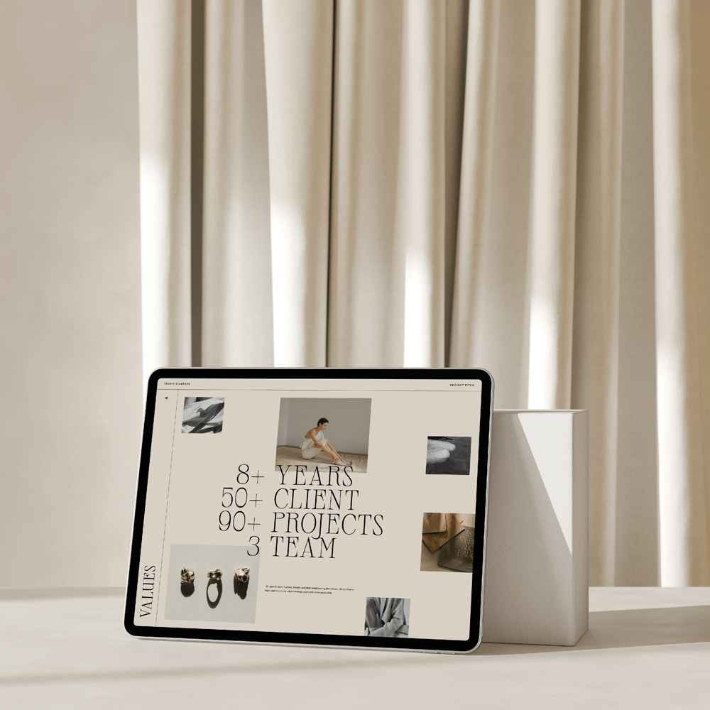 Considered Pitch Deck and Client Questionnaire - Studio Standard
