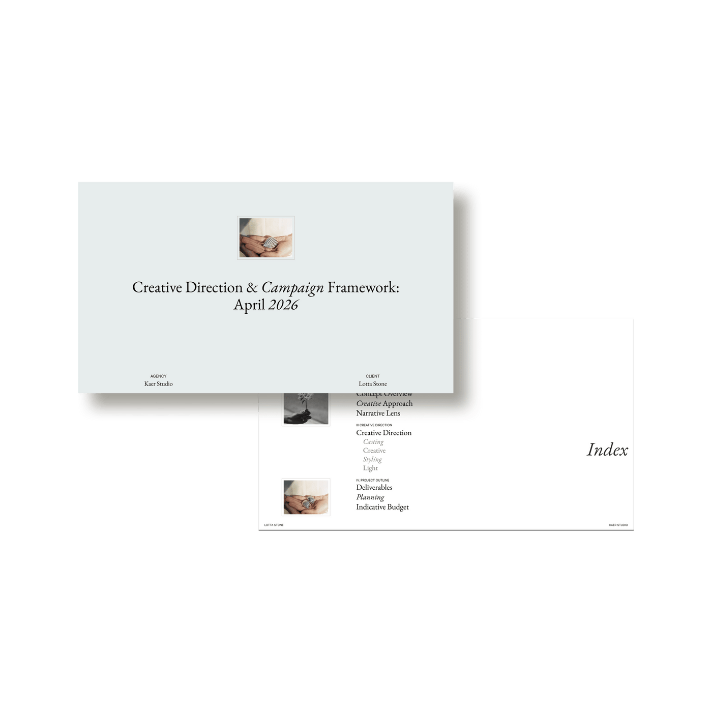 Creative Direction & Campaign Framework - Studio Standard