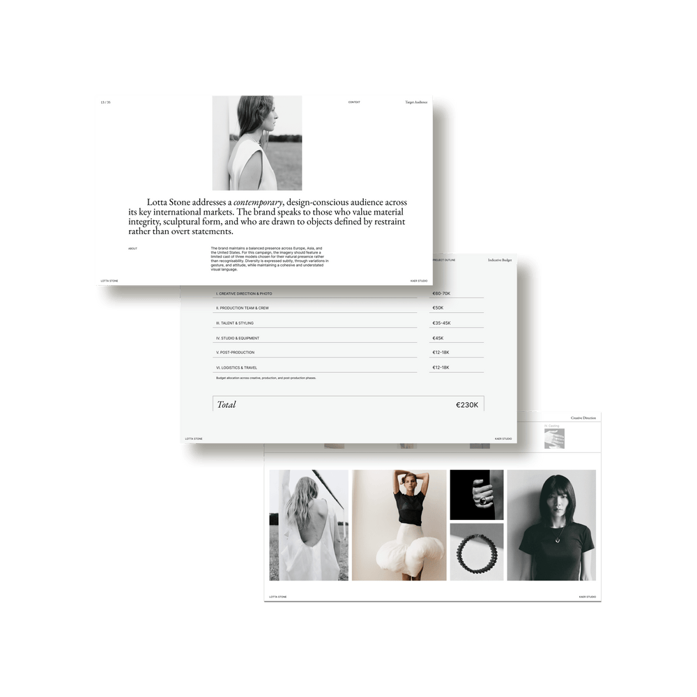 Creative Direction & Campaign Framework - Studio Standard