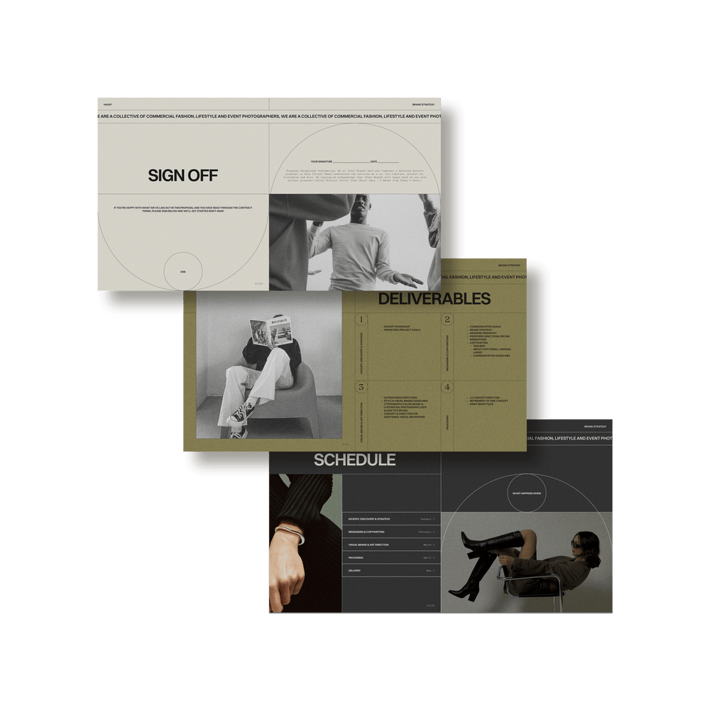 Haus Brand Proposal - Studio Standard