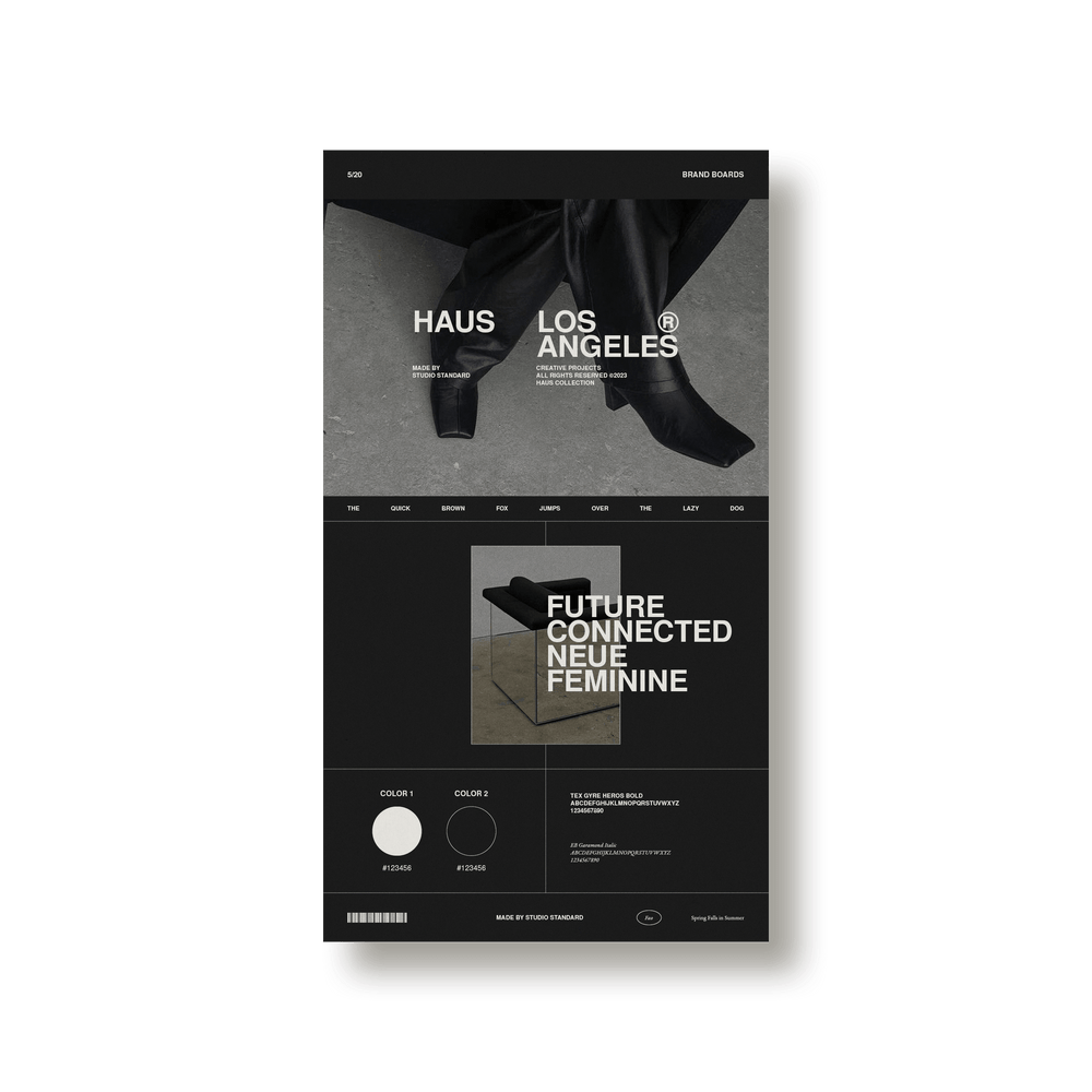 Haus Brand Sheets - Studio Standard