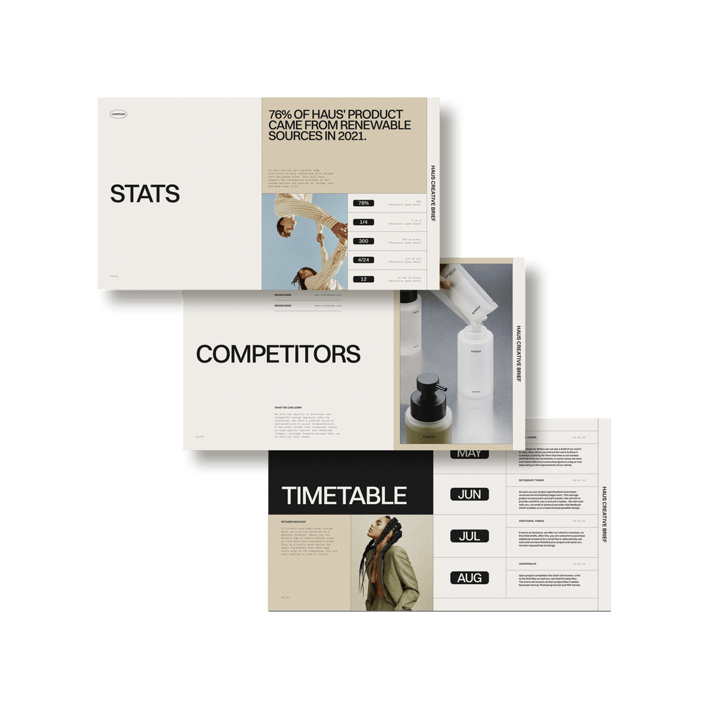 Haus Brief / Pitch - Studio Standard