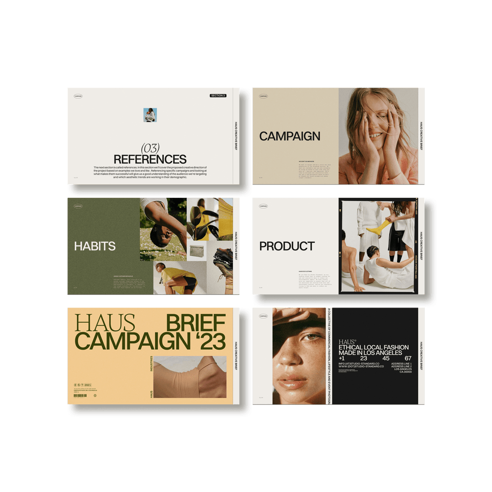 Haus Brief / Pitch - Studio Standard