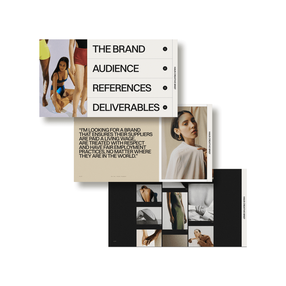 Haus Brief / Pitch - Studio Standard