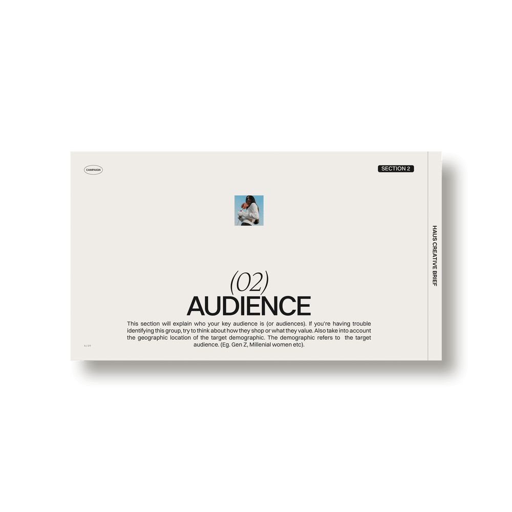 Haus Brief / Pitch - Studio Standard
