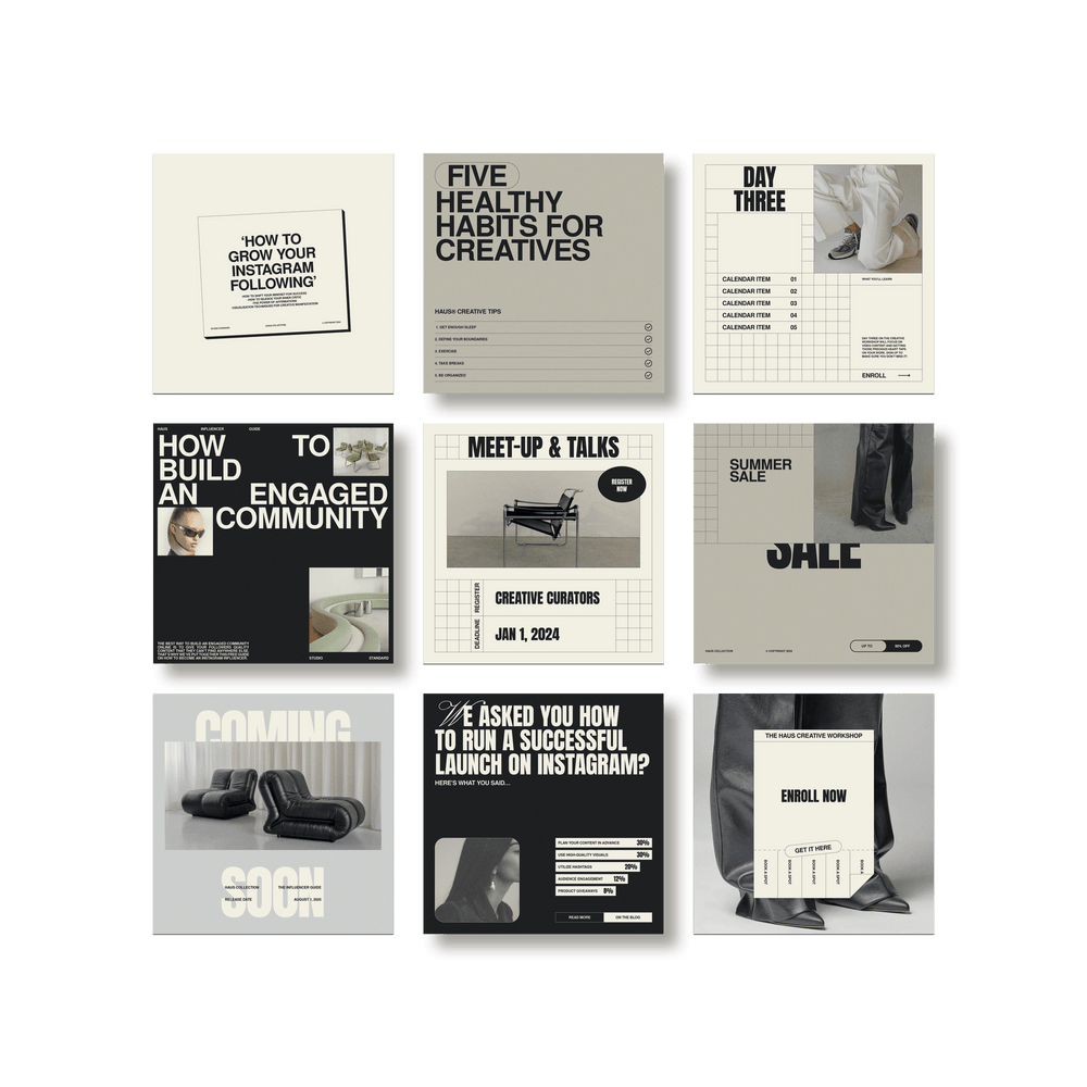 Haus Coach Social Media Kit - Studio Standard