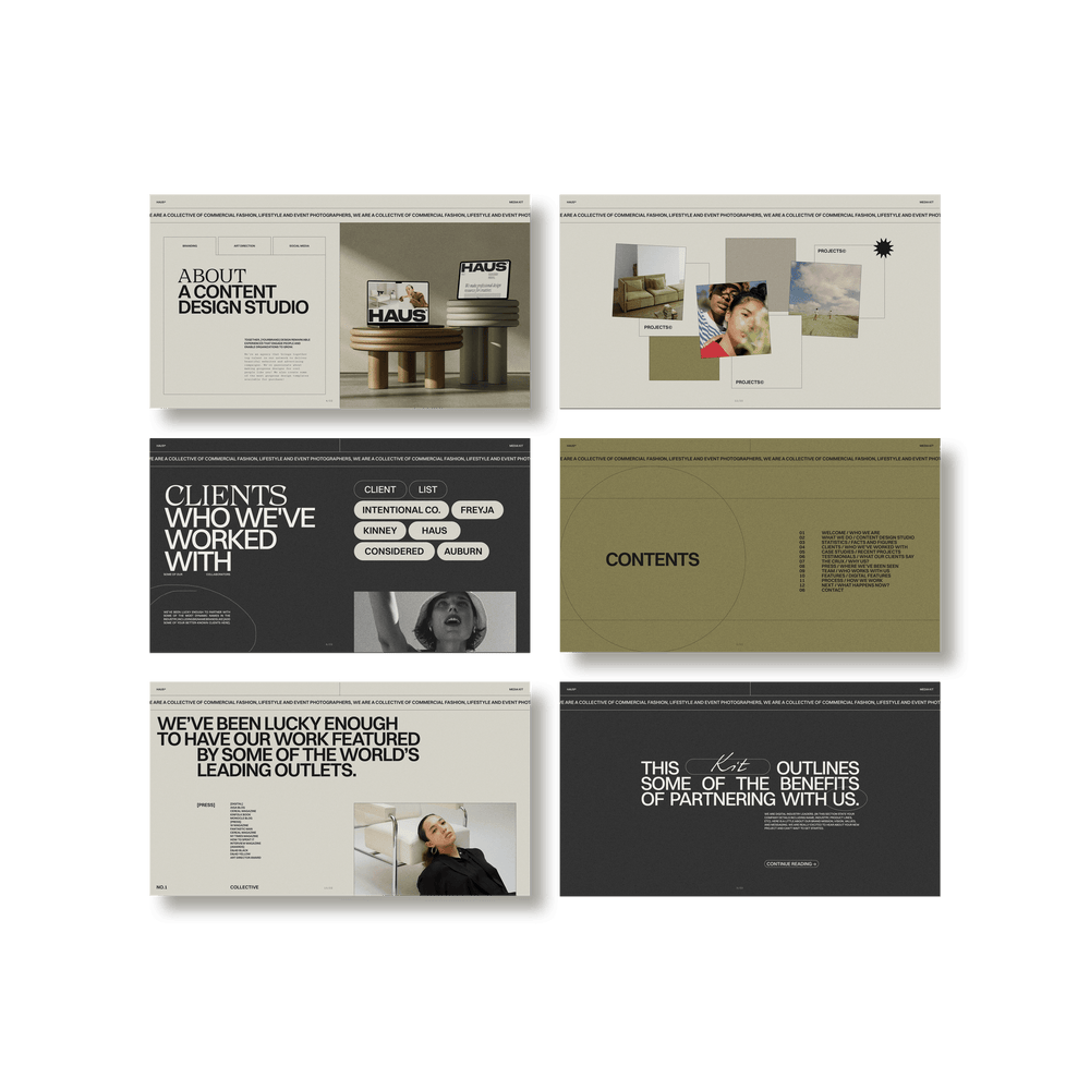 Haus Media Kit - Studio Standard