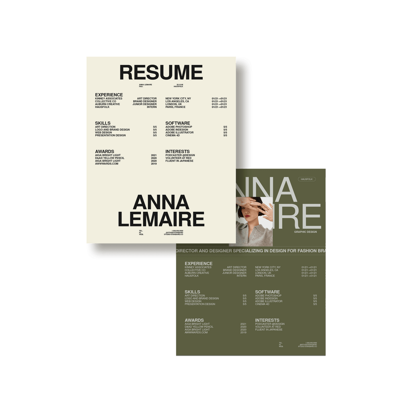Haus Resume Kit - Studio Standard