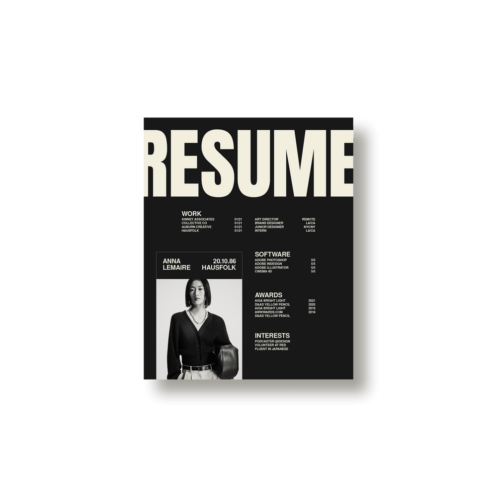 Haus Resume Kit - Studio Standard
