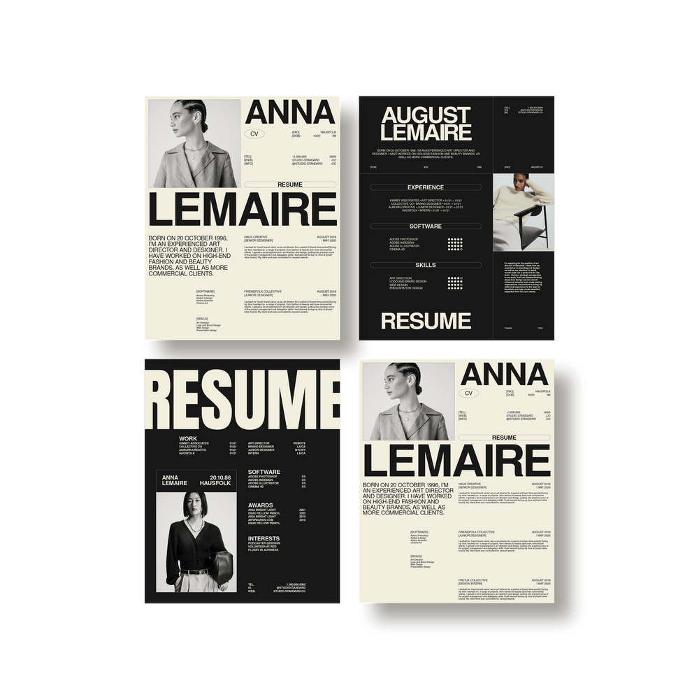Haus Resume Kit - Studio Standard