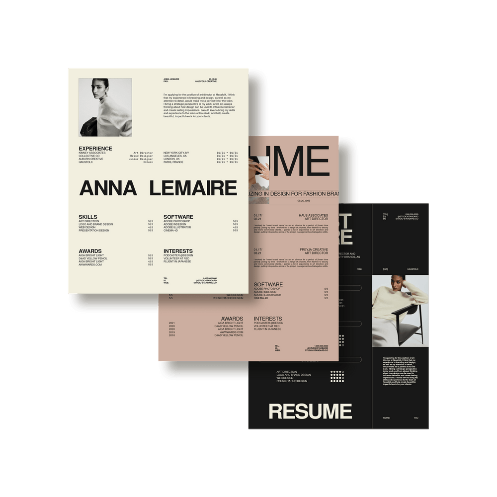 Haus Resume Kit - Studio Standard