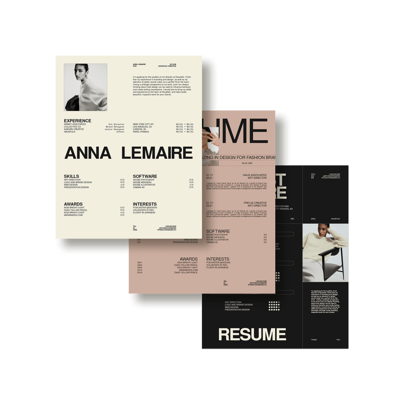 Haus Resume Kit - Studio Standard