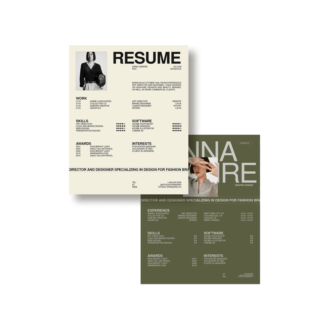 Haus Resume Kit - Studio Standard