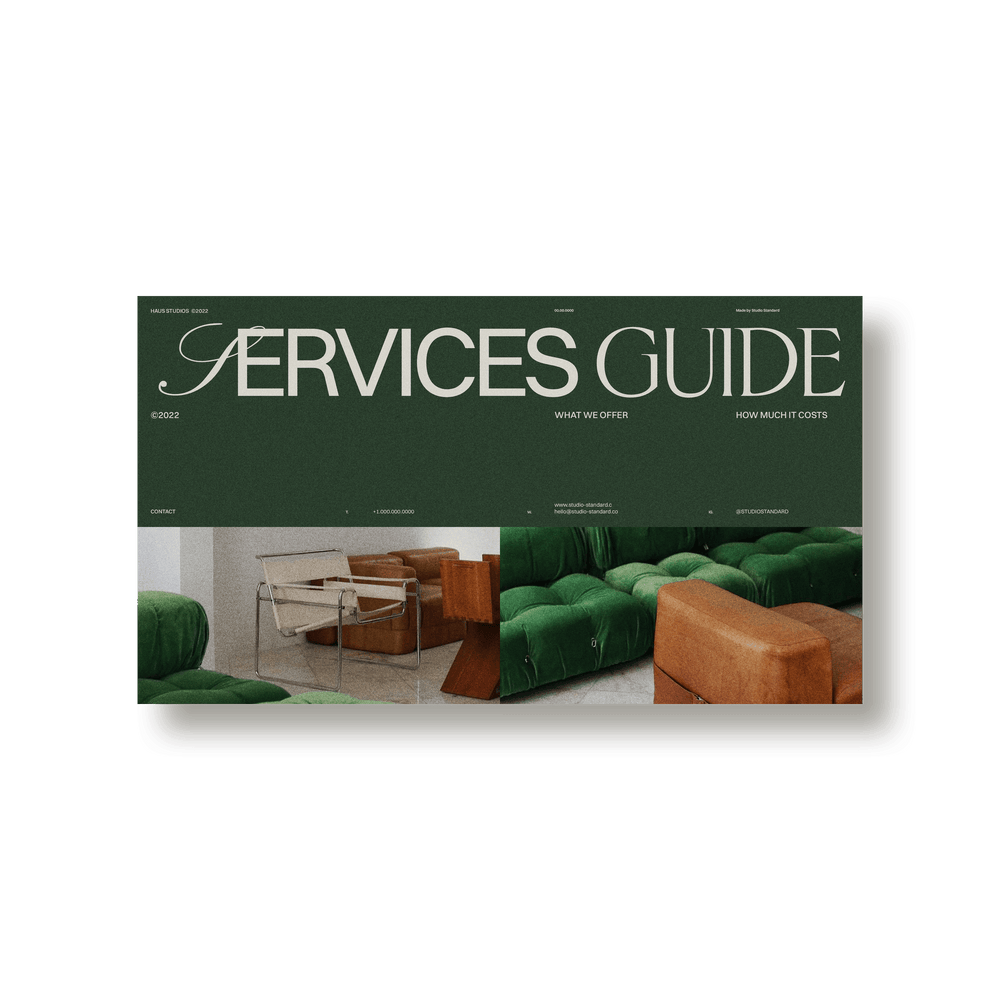 Haus Services Guide - Studio Standard