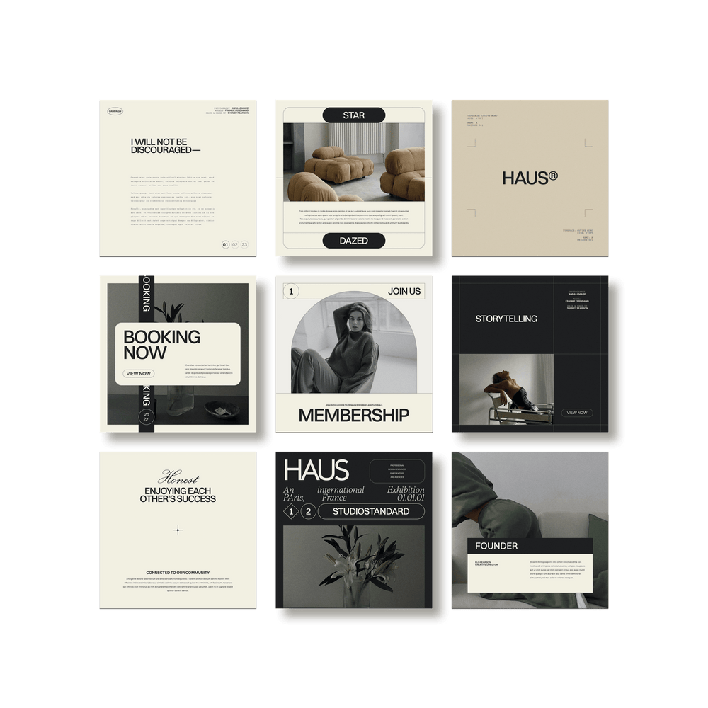 Haus Social Media Kit - Studio Standard