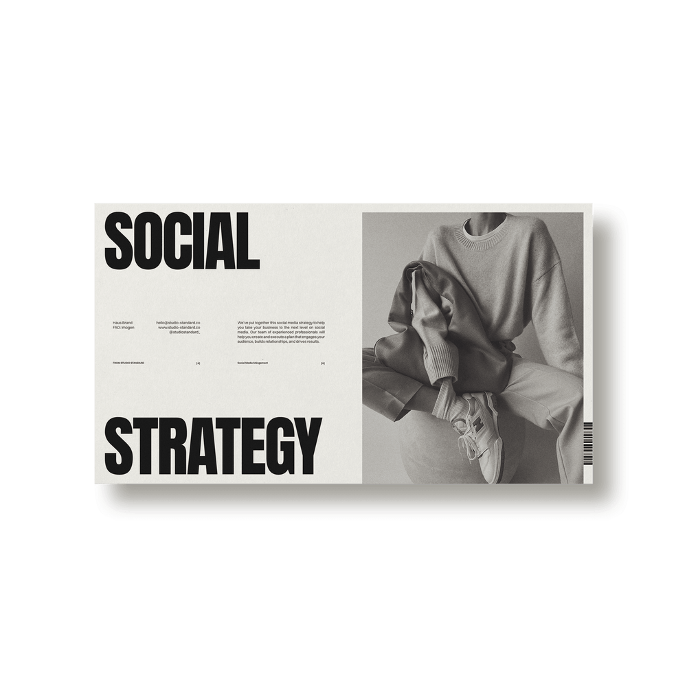 Haus Social Media Manager's Kit - Studio Standard