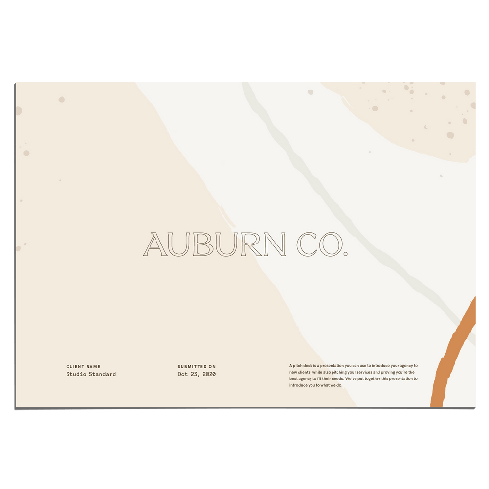 Intentional Pitch Deck - Studio Standard