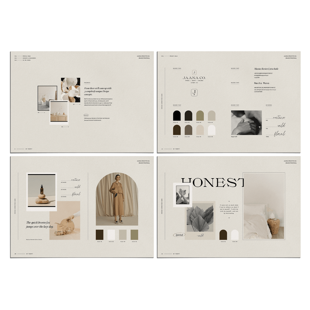 Intentional Proposal + Mood Sheets - Studio Standard