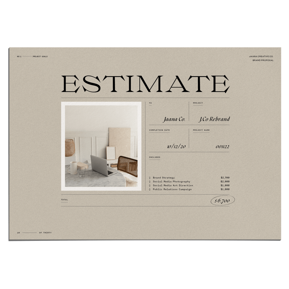 Intentional Proposal + Mood Sheets - Studio Standard