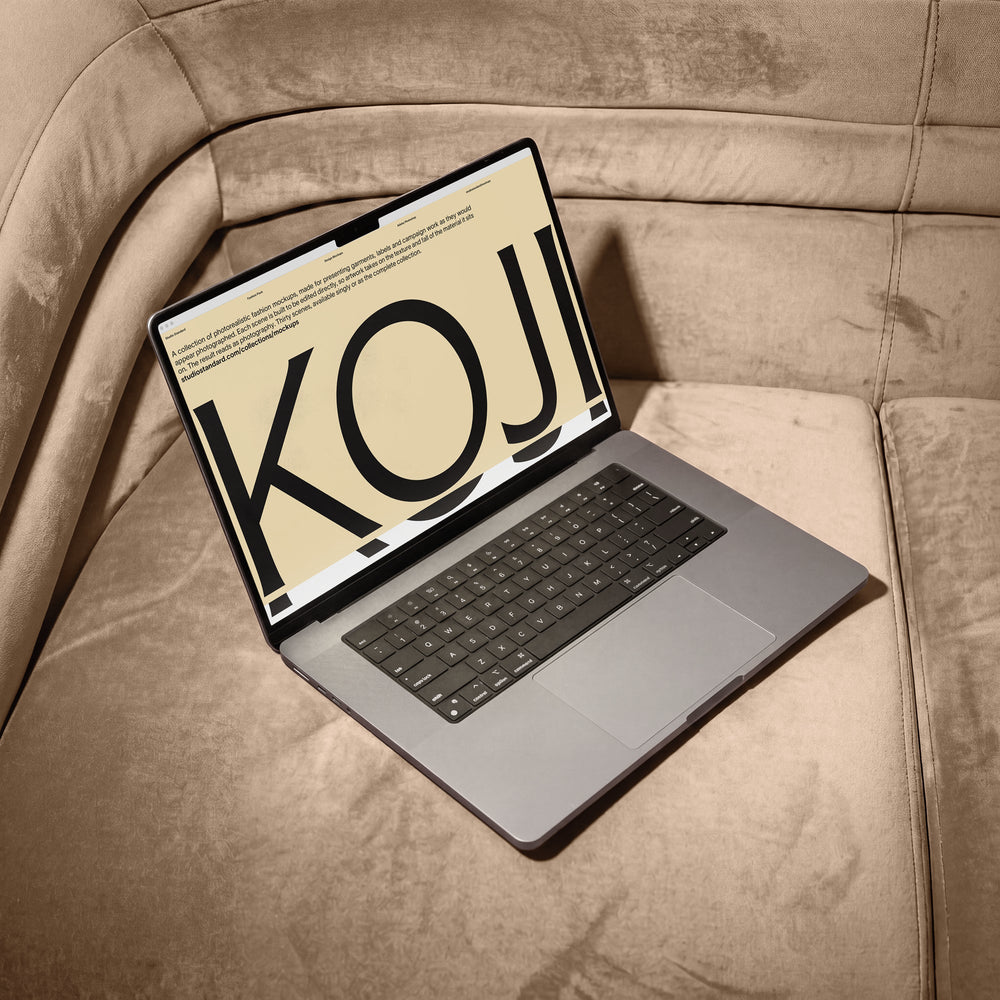 Laptop Mockup No. 1, Fashion Pack - Studio Standard