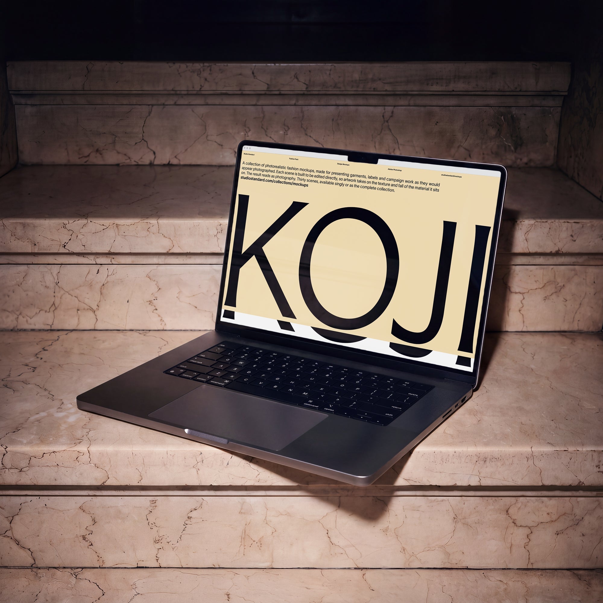 Laptop Mockup No. 2, Fashion Pack - Studio Standard