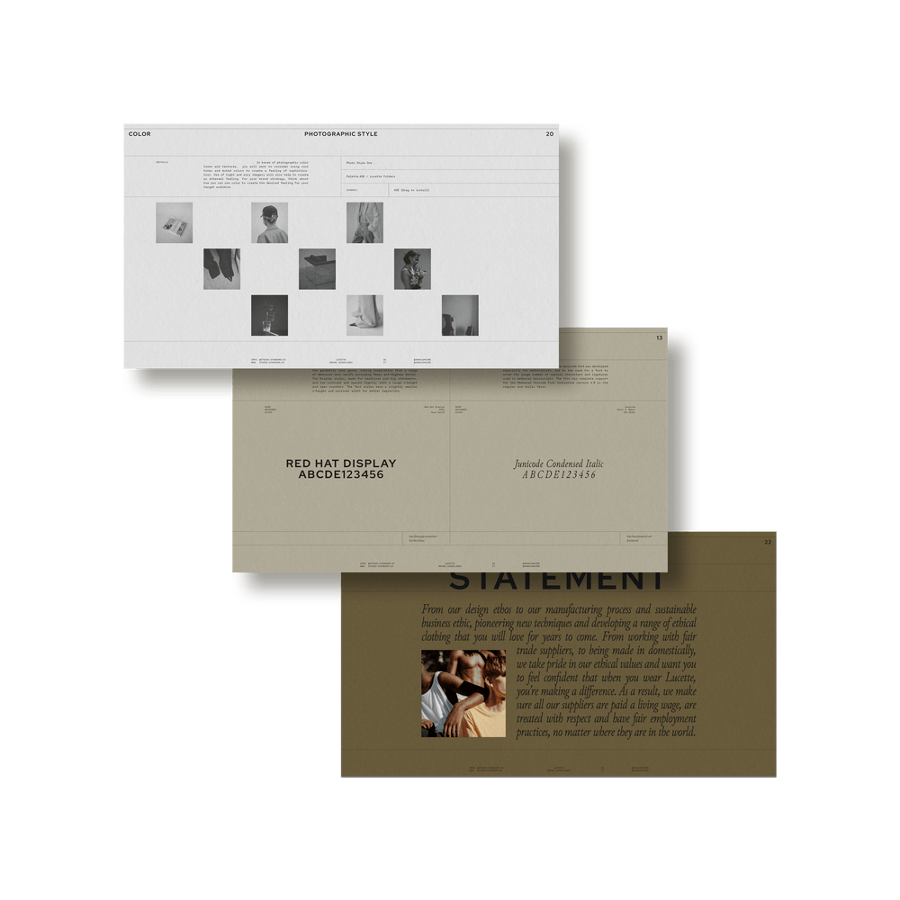 Lucette Brand Guidelines - Studio Standard
