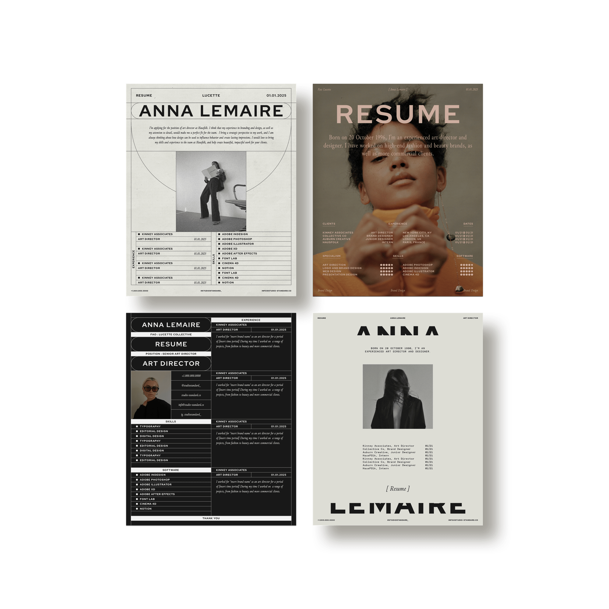 Lucette Resume Kit - Studio Standard