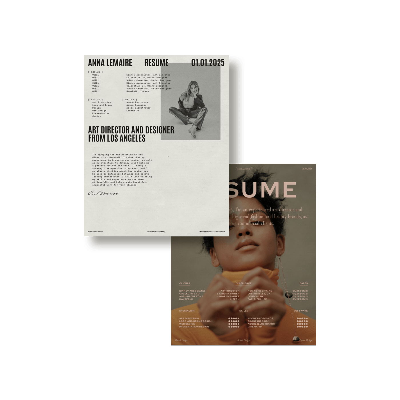 Lucette Resume Kit - Studio Standard