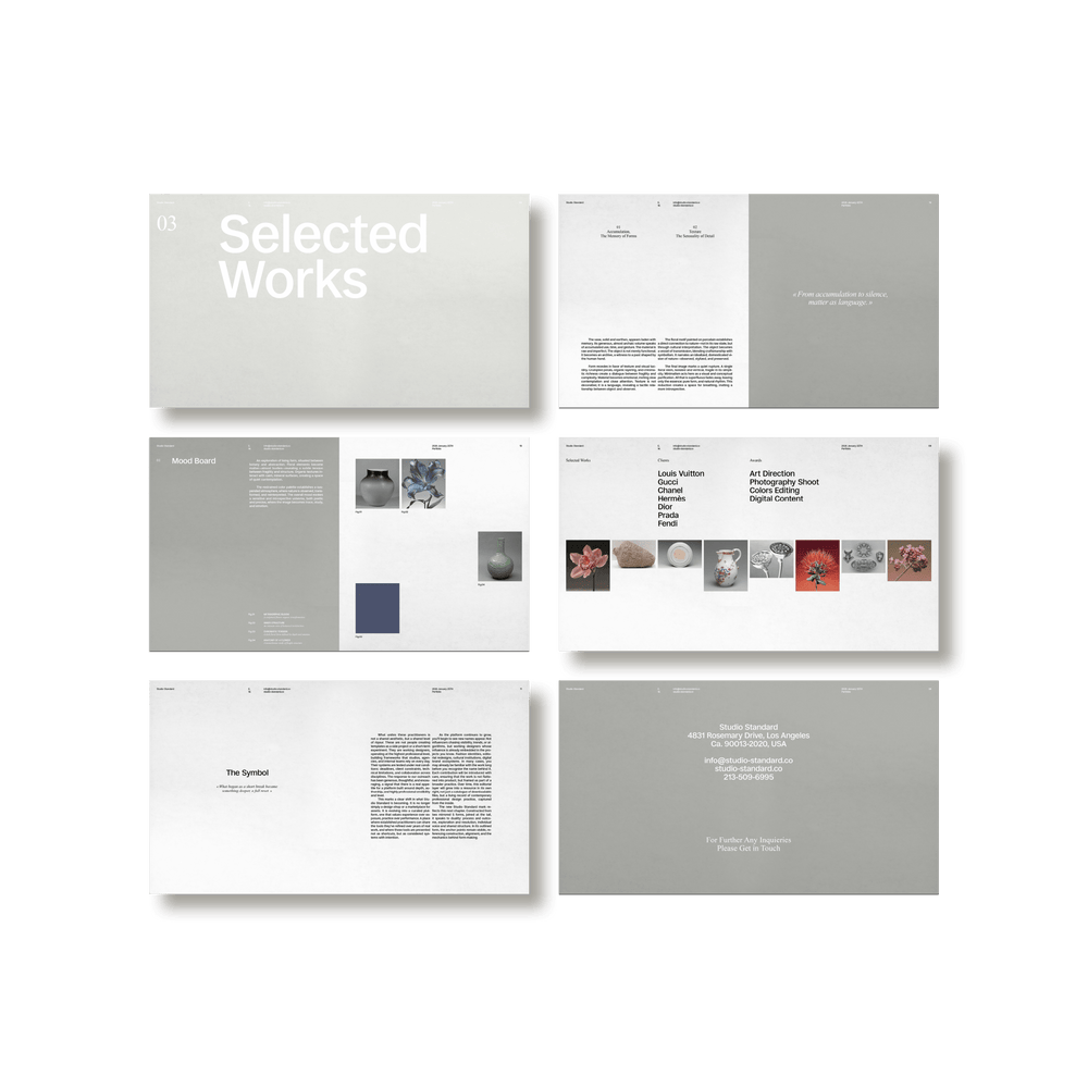 Maquette Portfolio - Studio Standard