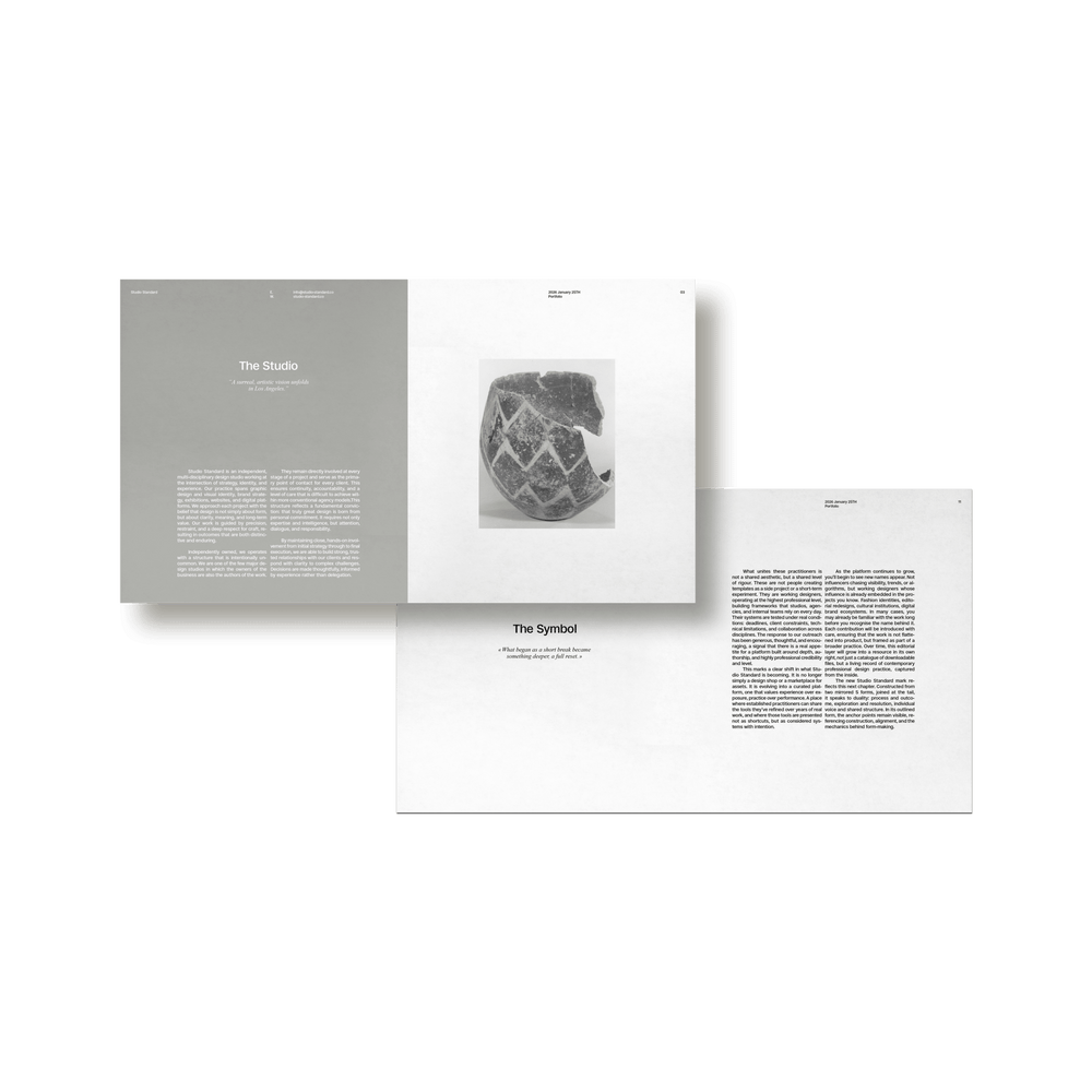 Maquette Portfolio - Studio Standard