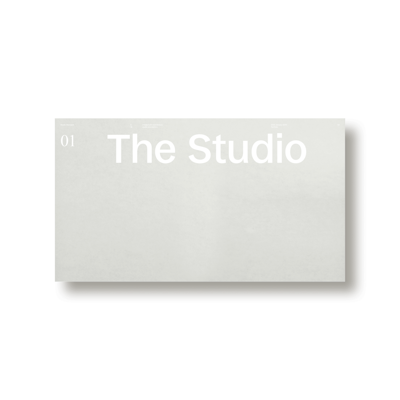 Maquette Portfolio - Studio Standard