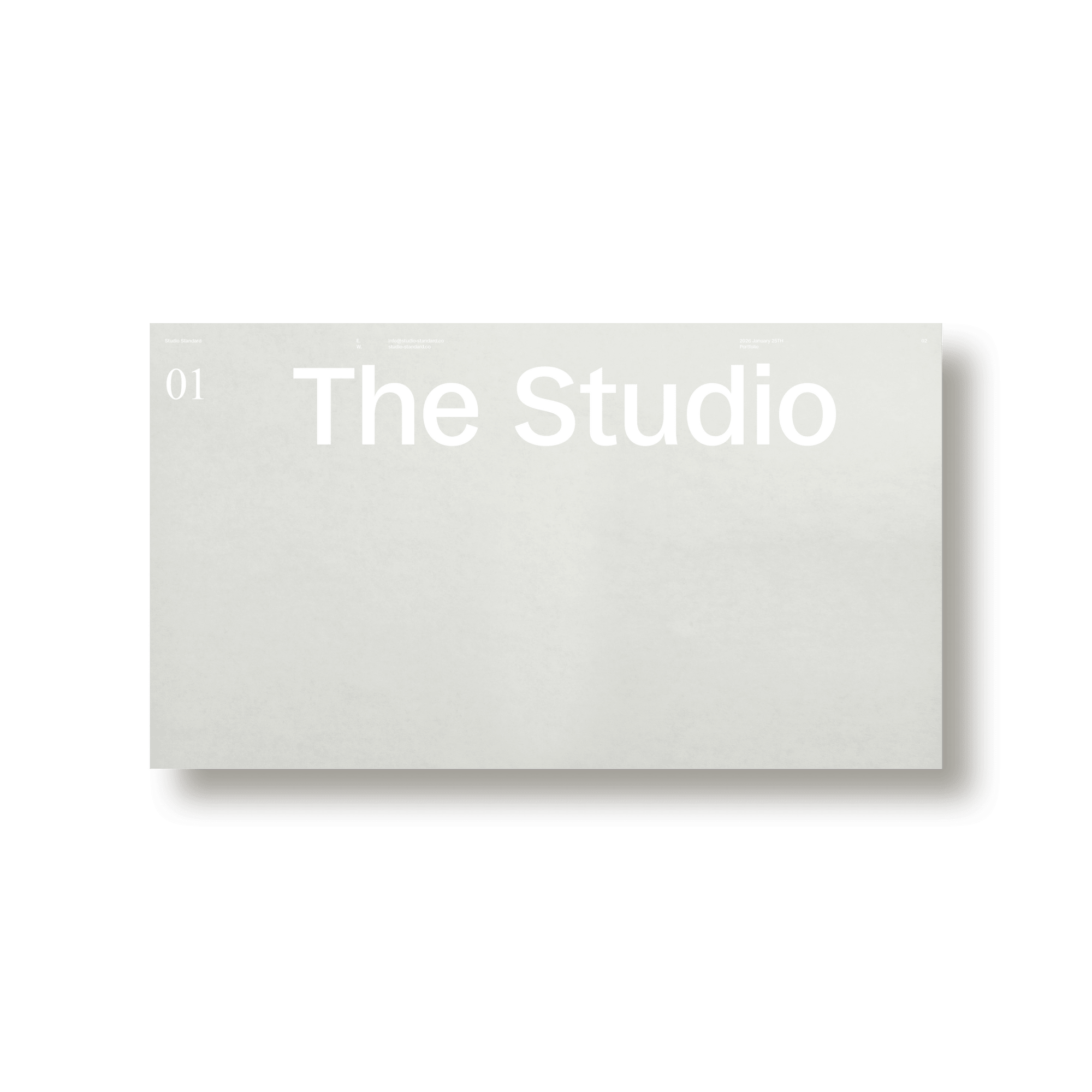Maquette Portfolio - Studio Standard