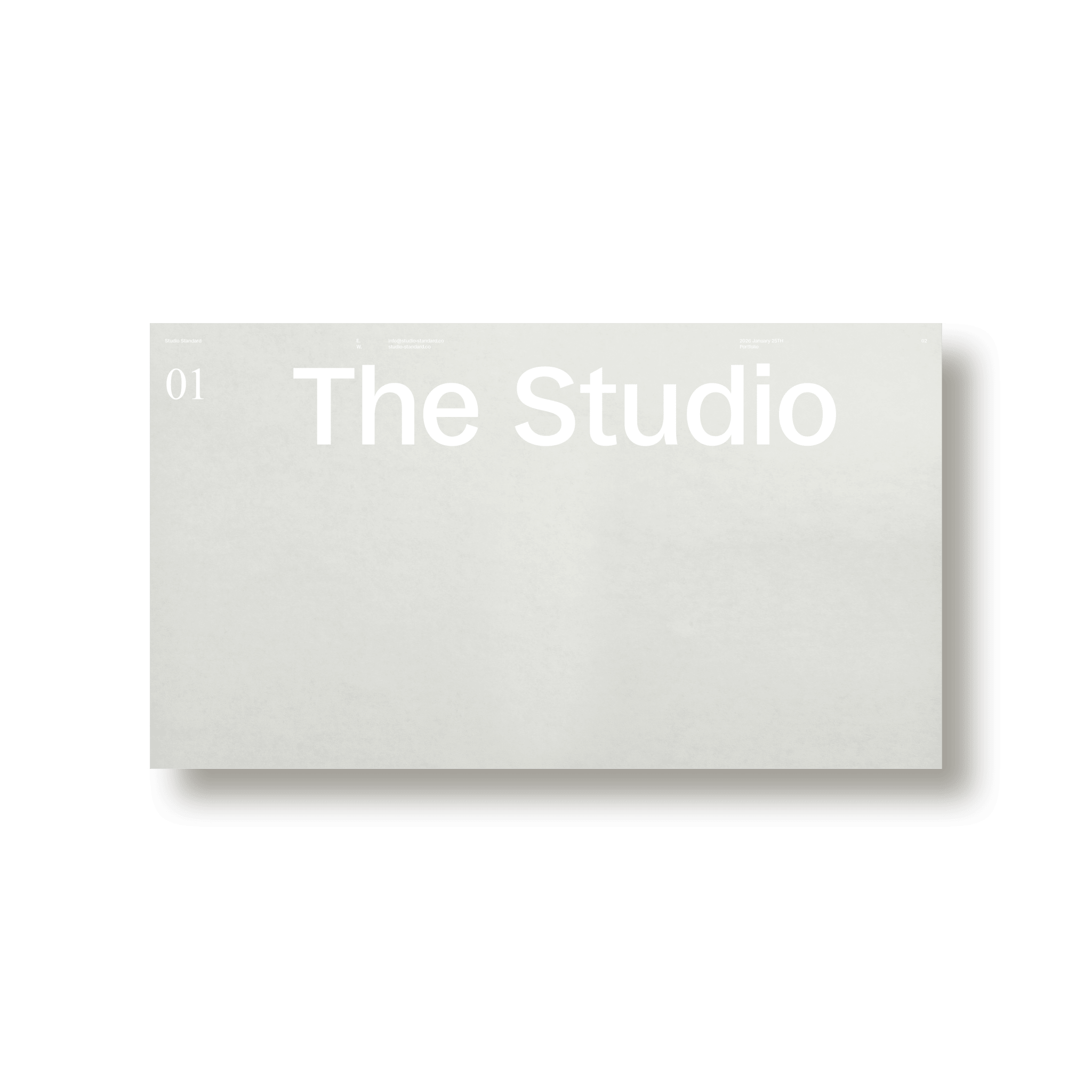 Maquette Portfolio - Studio Standard