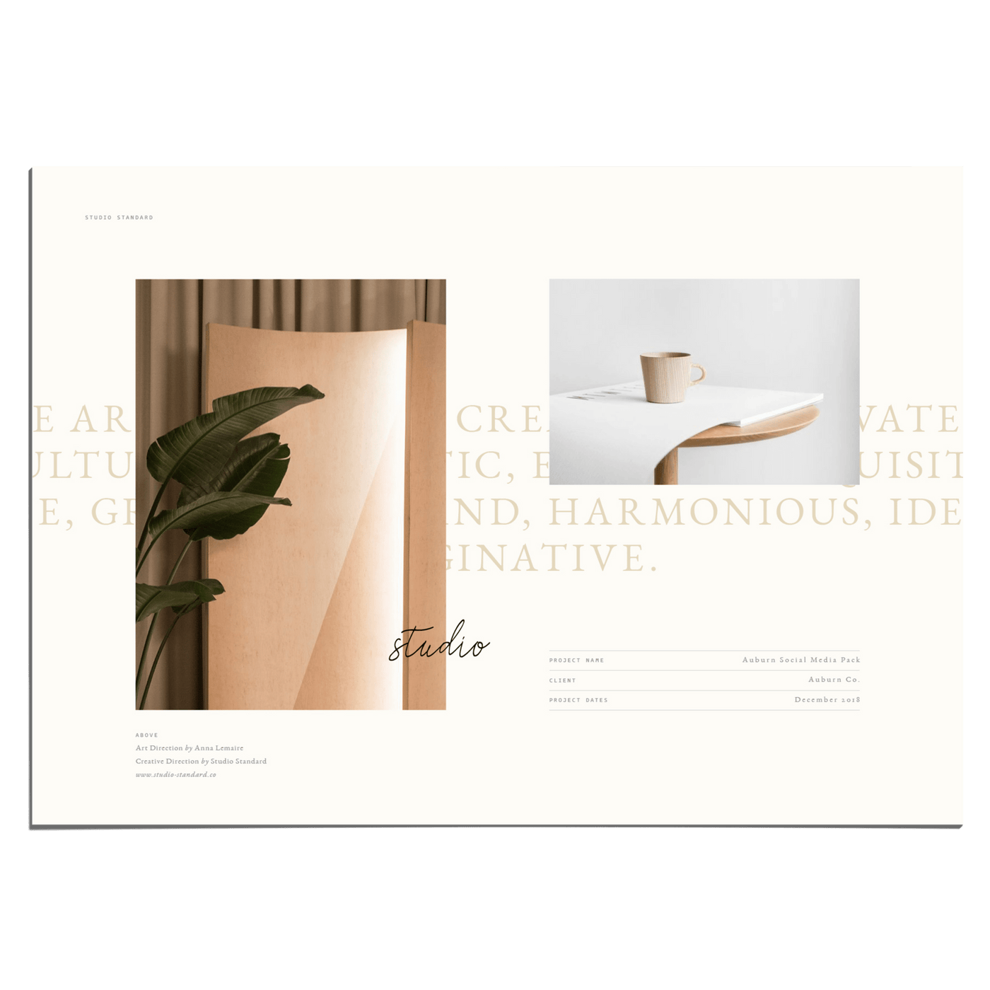 Melrose Creative Portfolio - Studio Standard
